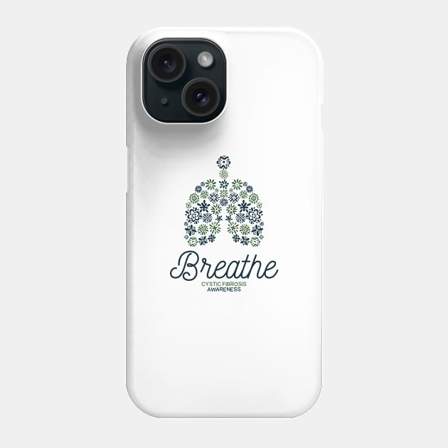 Cystic Fibrosis Shirt | Breathe Awareness Gift Phone Case by Gawkclothing