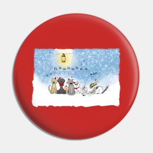 Christmas Cats Pin