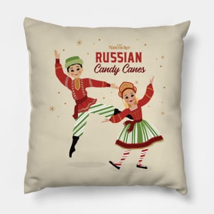 The Nutcracker's Russian Candy Cane Dancers Pillow