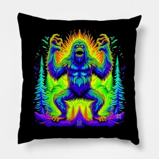 Screaming Sasquatch Pillow