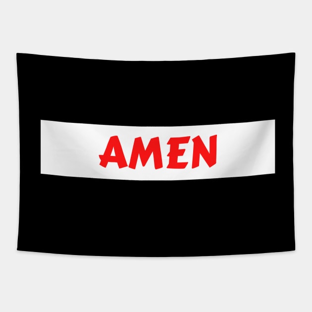 Amen - So Be It - Christian Tapestry by Prayingwarrior