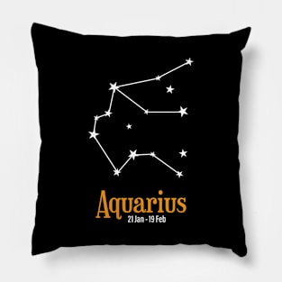 Aquarius Zodiac Pillow