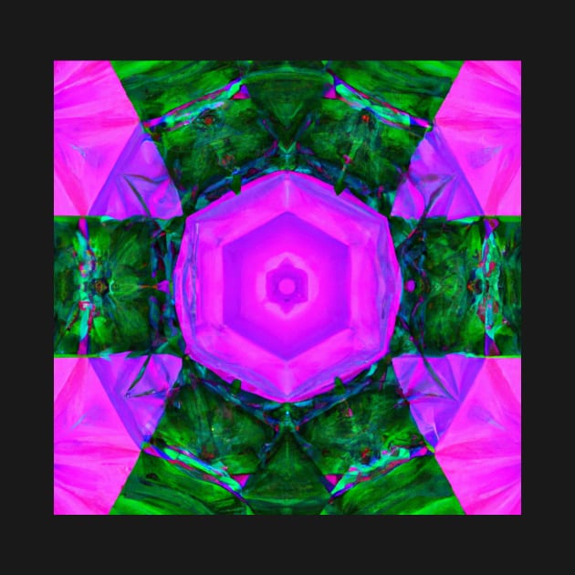 Pink & Green Kaleidoscope by EggheadK8