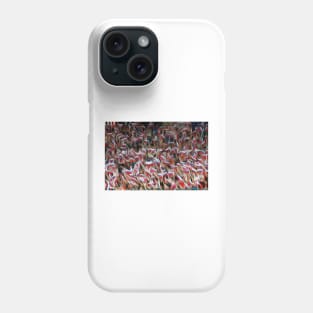 Slovakian football fans. Oil paint effect. Phone Case