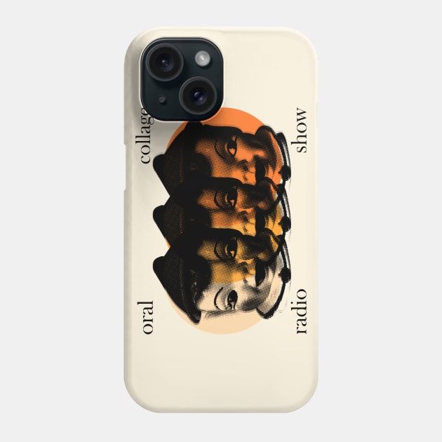 Orange Elf Heads - Black Text | Oral Collage Radio Show Phone Case by Oral Collage Radio Show