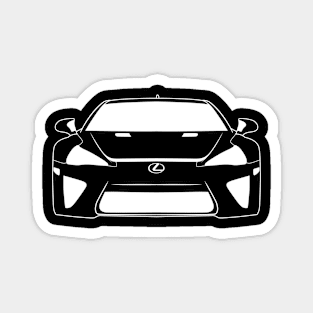 Lexus LFA Monterey White Outline Magnet