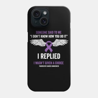 pancreatic cancer awareness - purple ribbon awareness month Phone Case