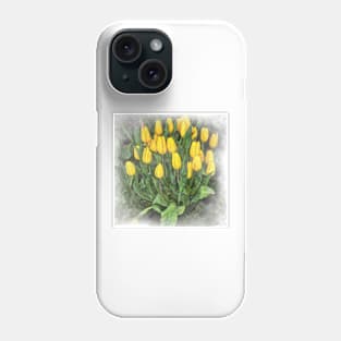 Yellow Tulip Cluster Phone Case