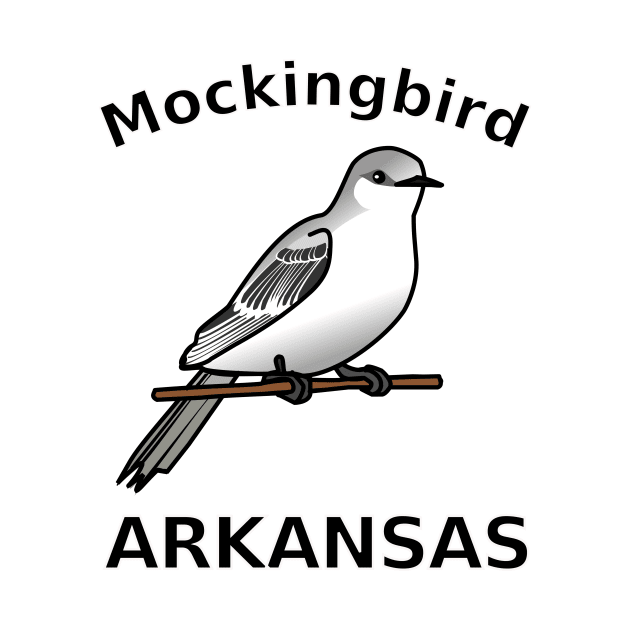 Mockingbird, State Bird of Arkansas by denip