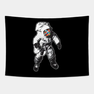 Gumball Spaceman Street Art Tapestry