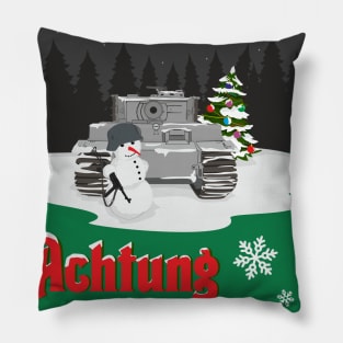 Achtung X_Mas! Pz-VI Tiger Edit Pillow