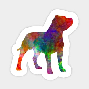 Staffordshire Bull Terrier in watercolor Magnet
