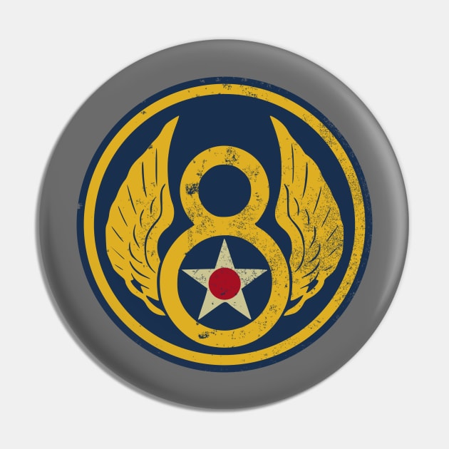 Eighth Air Force (distressed) Pin by TCP