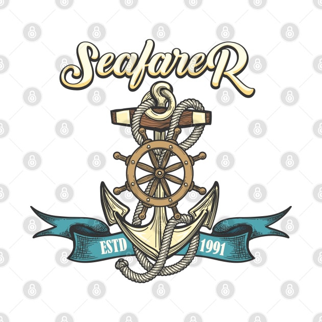 Seafarer Emblem in Tattoo style by devaleta