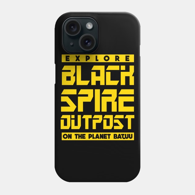 Black Spire Outpost Shirt Phone Case by amy1142