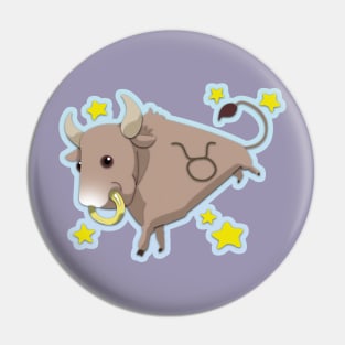 Taurus Zodiac Sign Pin