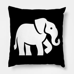 White Elephant Pillow