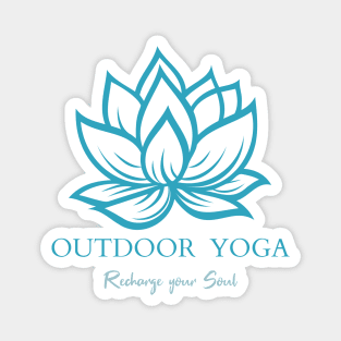 Outdoor yoga Magnet