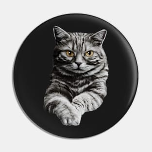 You asleep yet? A Funny sneaky cat Gift Idea Pin