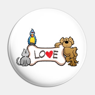 Animal Love Pin