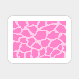 Pink Giraffe Pattern Magnet