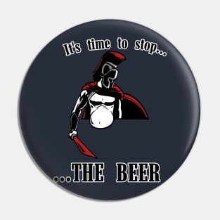 Spartan beer Pin