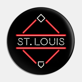 St Louis Neon Diamond Pin