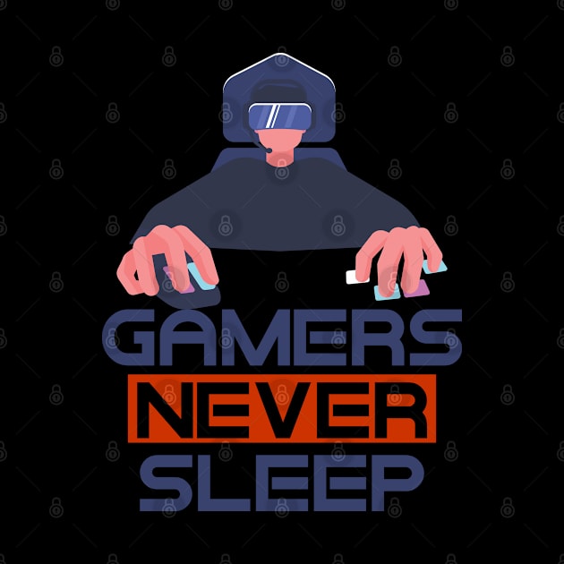 Gamers Never Sleep by BeeFest