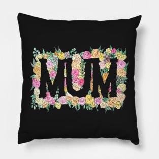 MUM - Floral - Watercolour Pillow