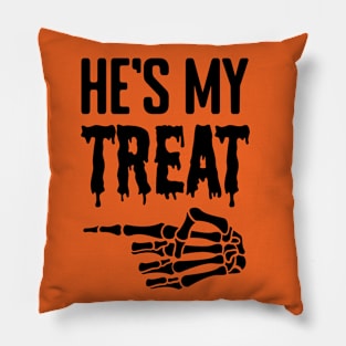 Halloween He's my Treat Pillow