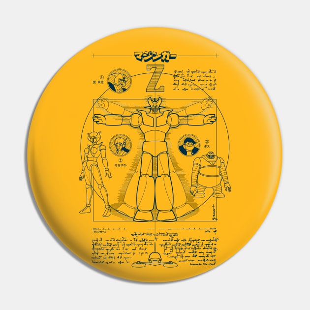 225 Mazinger Z Da Vinci Pin by Yexart