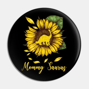 Sunflower Mommy Saurus Pin