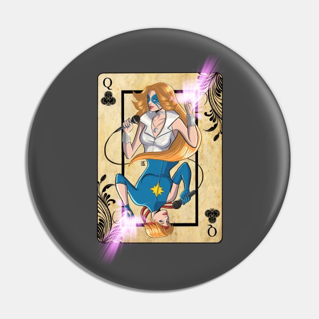 Disco Dazzler Queen of Clubs Pin by sergetowers80