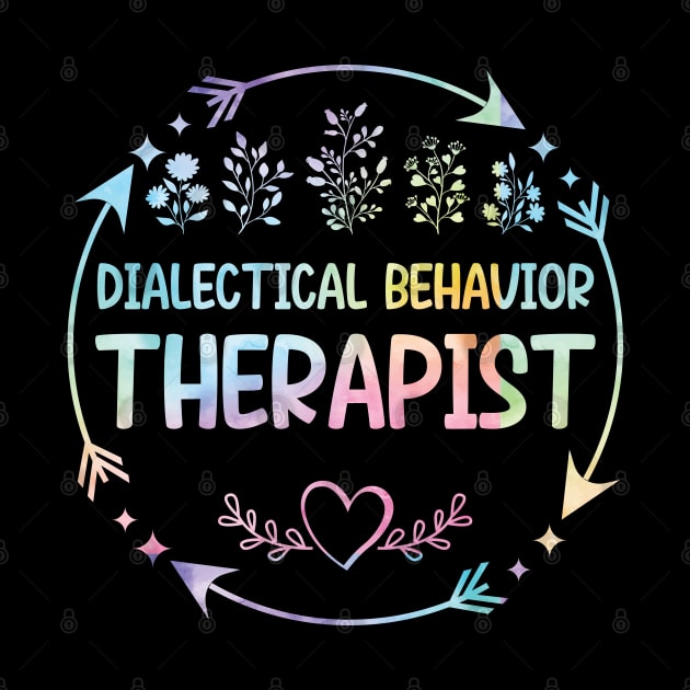 Dialectical behavior Therapist cute floral watercolor by ARTBYHM