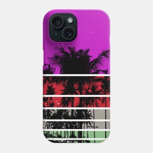 Retro Beach Palm Tree 80s Sunset Vintage Phone Case