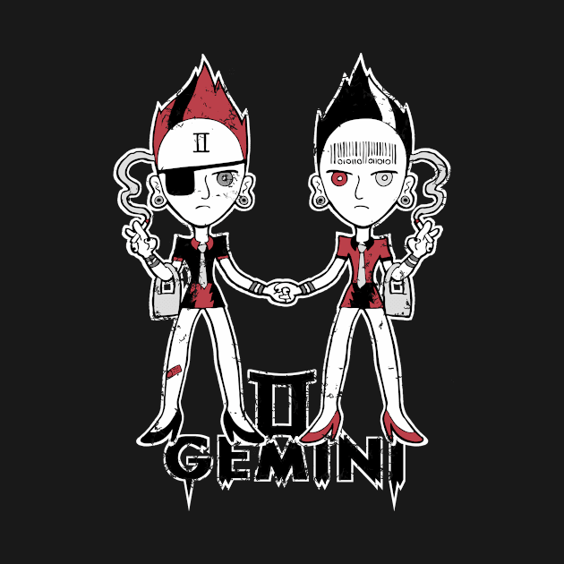 Creepy Cute Zodiac - Gemini 1.0 by NerdsyAeon