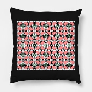 Abstract pattern - floral pink. Pillow