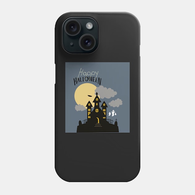 Classic Happy Halloween Scene Phone Case by Holisticfox