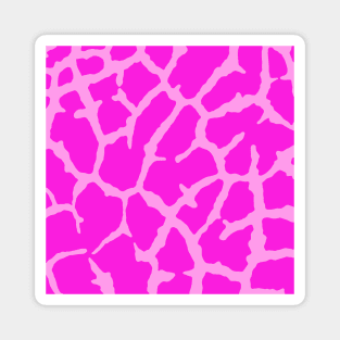 Pink Giraffe Print Magnet