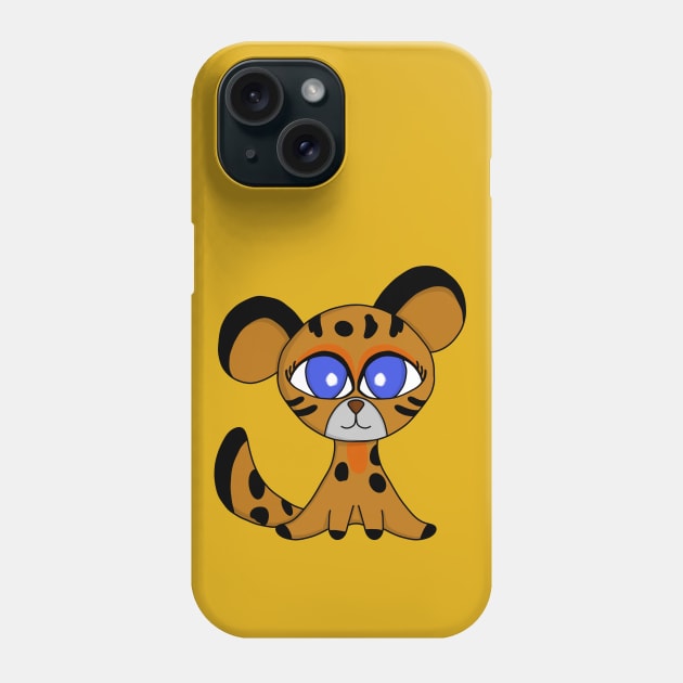 Jaguatirica Cute Ocelot Baby Phone Case by DiegoCarvalho