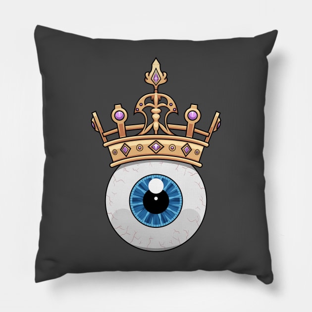 Eyes With Crown Pillow by hazamaxx7