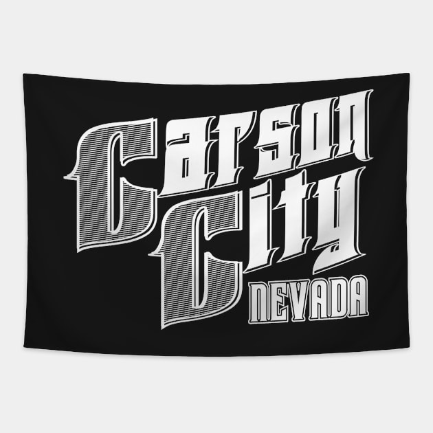 Vintage Carson City, NV Tapestry by DonDota