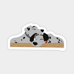 Dalmation Snuggles Magnet