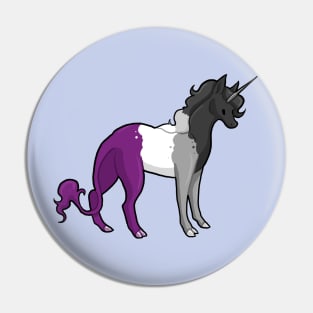 Asexual Pride Unicorn Pin