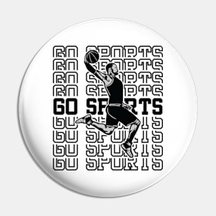 Go Sports basketball Pin