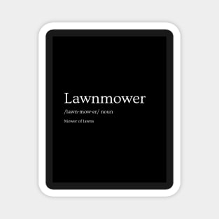 Lawnmower Definition Magnet