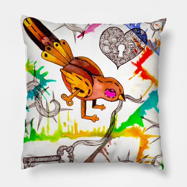 Breeding Thorns Pillow by Art of V. Cook