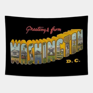 Greetings from Washington DC Tapestry