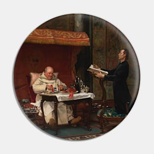 The Canon's Dinner by Jehan Georges Vibert Pin