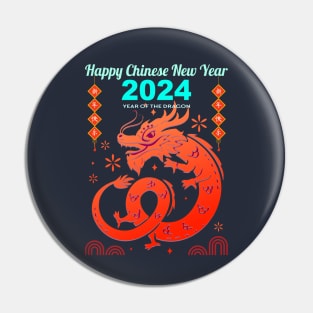 Chinese new year 2024, year of the dragon Pin